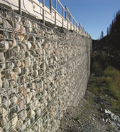 Wire Wall Finish Option: Natural Stone 