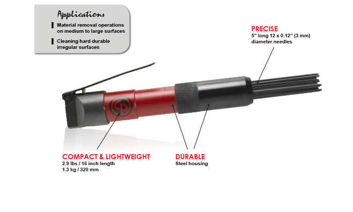 CHICAGO PNEUMATIC CP7115 - 1/8 Needle Diameter Pneumatic Needle